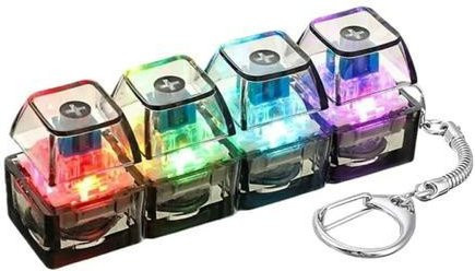 PRELEXT Katzenpfote Clicker Schlüsselanhänger, LED-Licht, Fidget Spielzeug - Bild 1