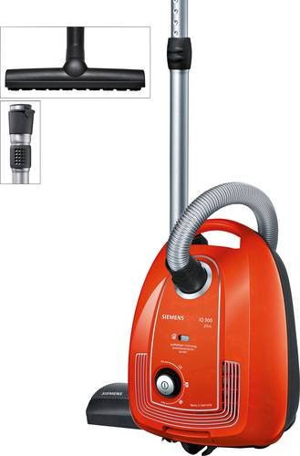 Siemens Bodenstaubsauger VSP3AAAA mit Staubbeutel in Rot-Orange - Bild 1