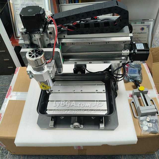LYBGACNC DIY CNC Router All-in-One Fräsmaschine für Holz, Aluminium und Kupfer, 3/4/5 Achsen Gravur und Schneiden mit quadratischen Schienen, B/T/H: 30,0 x 20,0 x 10,0 cm - Bild 1