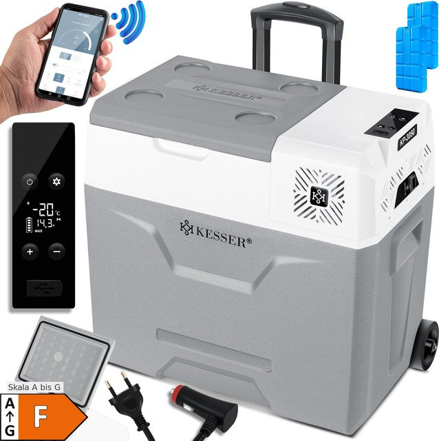 KESSER Kompressor Kühlbox und Gefrierbox mit APP-Steuerung in Weiß - Bild 1