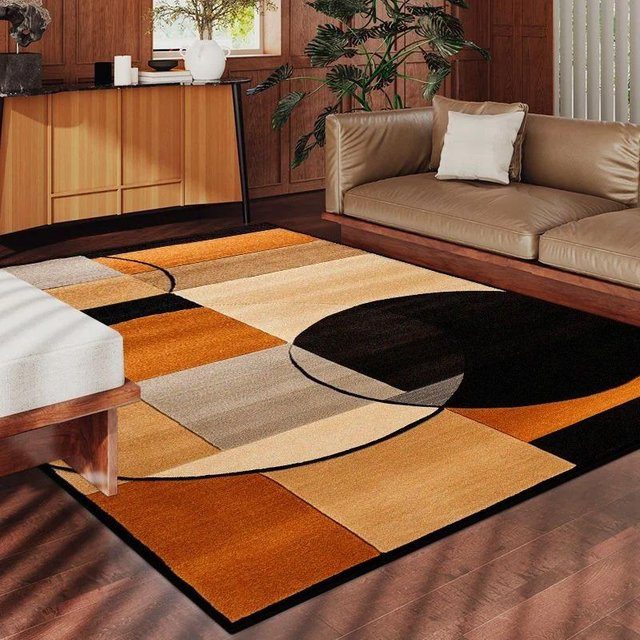Waschbarer Teppich Lodestar mit abstraktem geometrischem Muster in Multicolour, rechteckig, B/T: 80 x 50 cm - Bild 1
