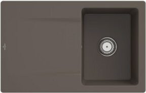 Villeroy & Boch Spüle Siluet in Grau aus CeramicPlus Keramik, Aufsatzspüle, Breite: 45 cm - Bild 1