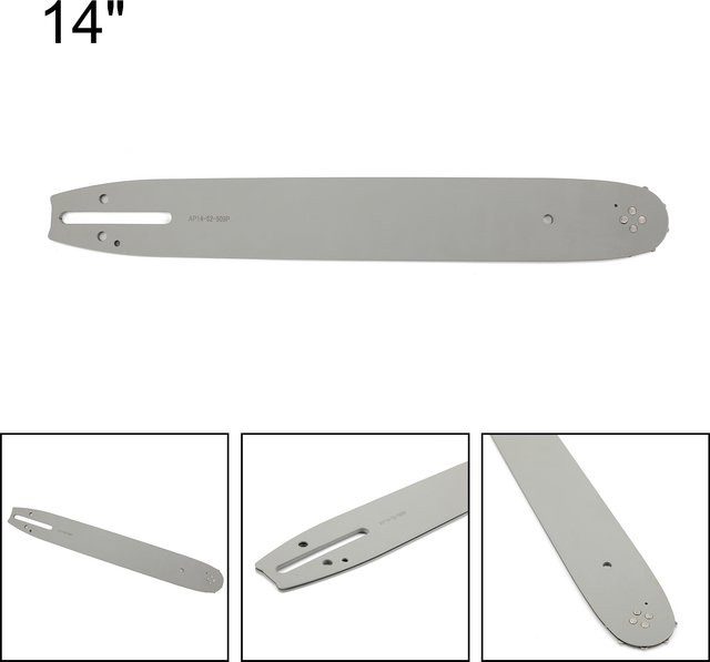 Areyourshop Kettensägen-Führungsschiene 501959252 in Silber, 14 Zoll, 3/8 Zoll, .050 Gauge, 52 Antriebsglieder, passend für Husqvarna T435 - Bild 1