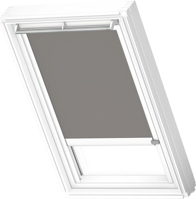 Velux Verdunkelungsrollo DSL PK06 0705KWL mit Schiene in Grau-Weiß - Bild 1