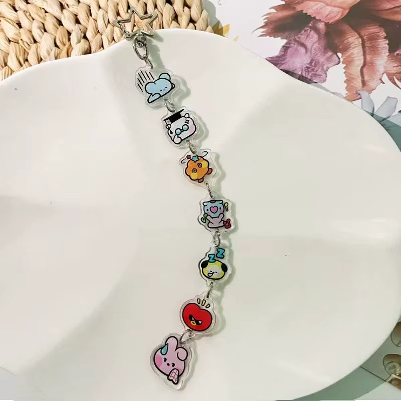 LINE FRIENDS Schlüsselanhänger BT21 Anime Acryl, Unisex - Bild 2