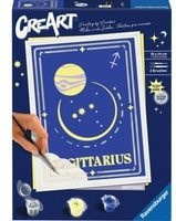 Ravensburger CreArt Malset Sternzeichen Schütze in Silber für Jugendliche und Erwachsene - Bild 1