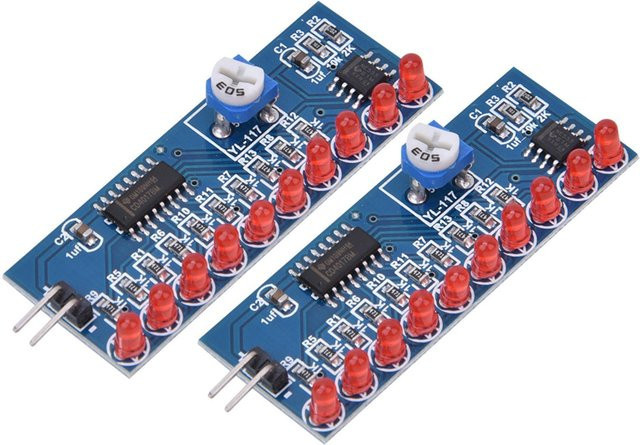 Neoglint 2 Stück LED Chaser DIY Kit mit NE555 und CD4017 elektronischer Schaltung in Blau - Bild 1