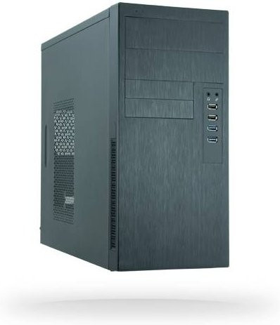 Chieftec HO-11B Tower PC-Gehäuse in Schwarz für Micro-ATX mit 350W Netzteil - Bild 2