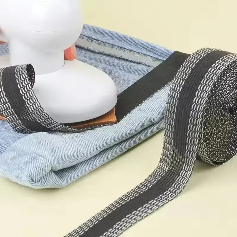 Selbstklebendes Klebeband für Hosensäume in Beige, 50 m zum Verkürzen und Reparieren von Hosenkanten - Bild 3
