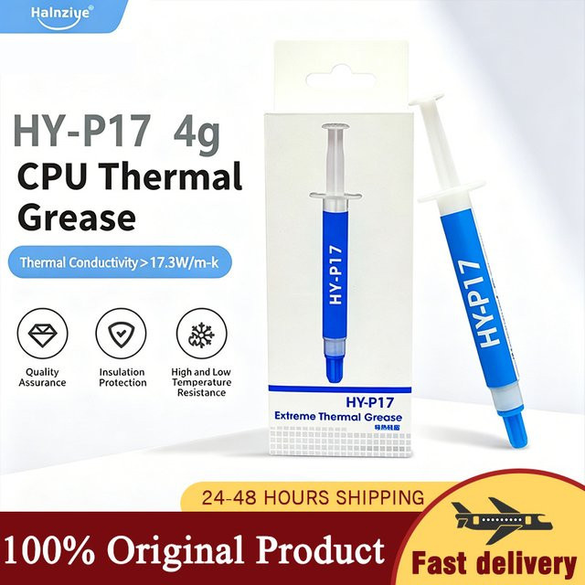 Halnziye HY-P17 Premium Wärmeleitpaste für CPU und GPU mit hoher Wärmeleitfähigkeit, 2g/4g - Bild 1