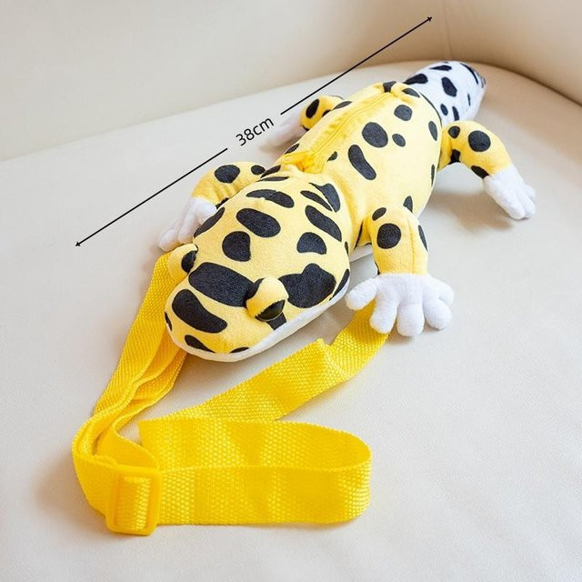 Yiran Health & Beauty Leopardgecko Plüschkissen, Kuscheltier, 38cm - Bild 1