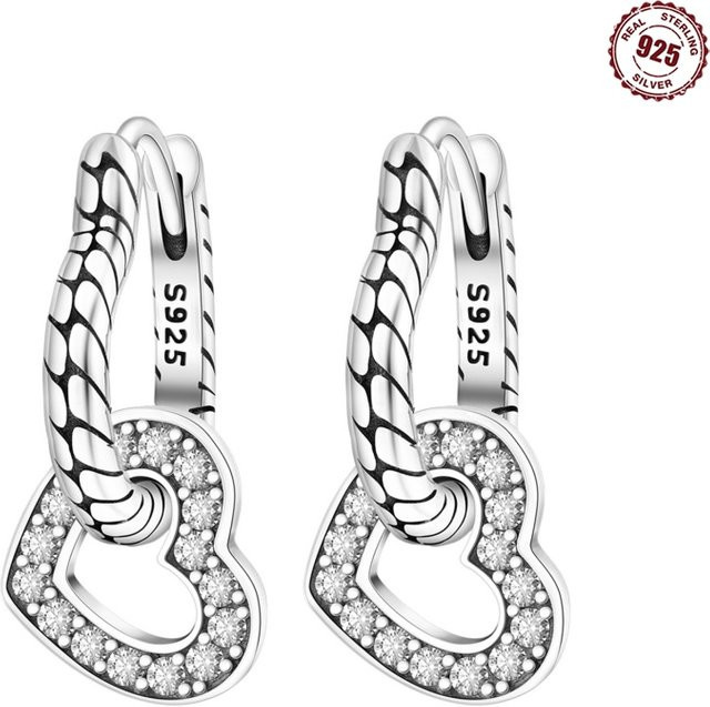 Orstarry Tropfenohrringe, 925 Silber, Zirkonia, Damen - Bild 1