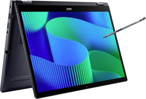 Acer 2-in-1 Convertible Notebook TMP414RN-54-TCO-5496 in Schwarz mit 14 Zoll WUXGA Display, Intel Core Ultra 5 125U, 16GB RAM und 512GB SSD, Deutsche QWERTZ Tastatur - Bild 1