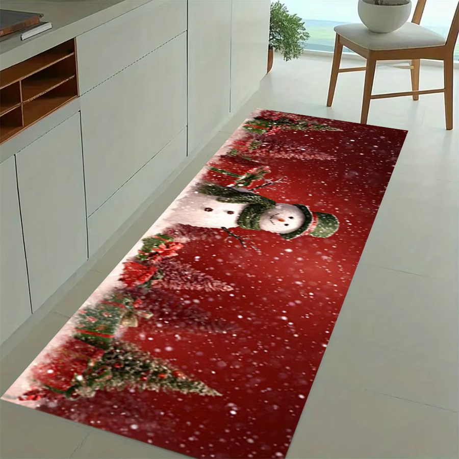 VIKAMA Weihnachtsläufer Druckteppich in Aesthetic Design für Flur, Küche und Eingangsbereich - Bild 3