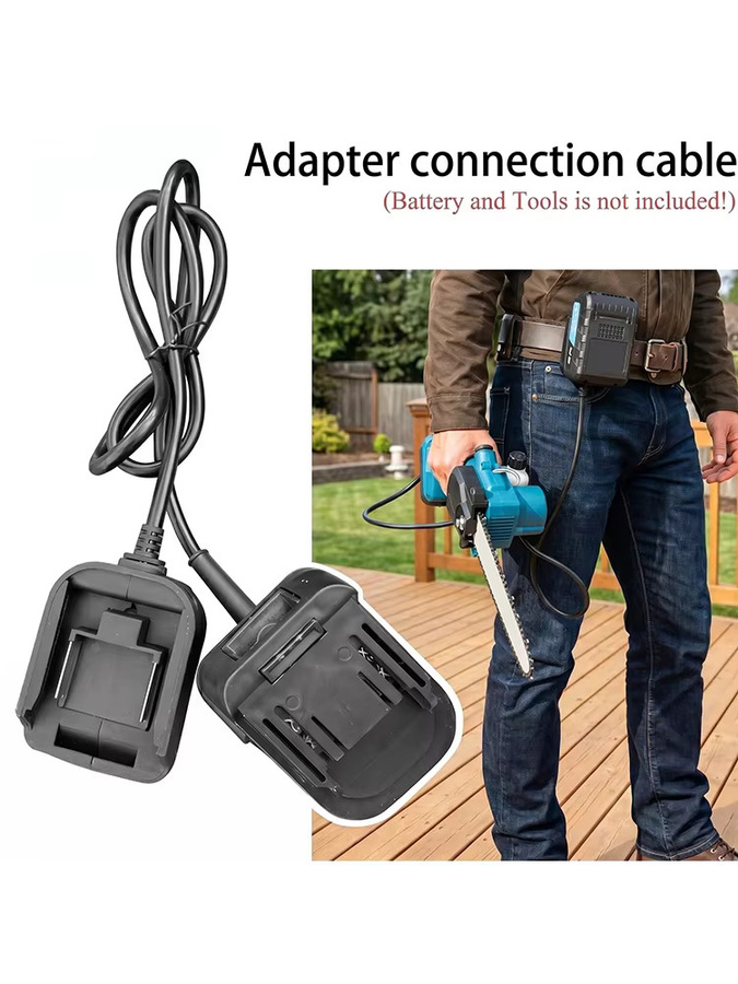 Li-Ionen-Akku-Adapter und Erweiterungskabel für Makita 18 V Akkus von Lomvum Zhipu in Schwarz - Bild 5