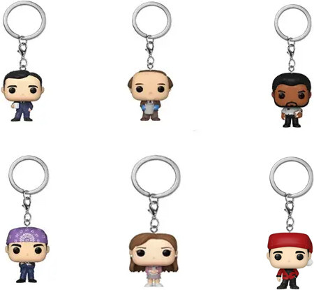 Funko The Office Keychain Action Figure Model Toys Bunt / Mehrfarbig - Bild 1