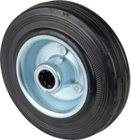 BS Rollen Gummirad B55.125 in Schwarz mit 125 mm Raddurchmesser - Bild 1