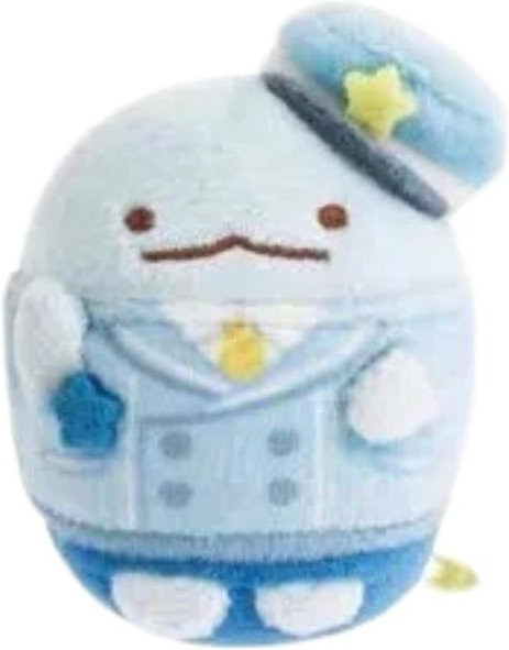 Yiran toy Sumikko Gurashi Sternenzug Kapitän Plüschtier Schlüsselanhänger, Weißer Bär Tonkatsu Eidechse Garnelen Plüschpuppe, ab 18 Jahre - Bild 1