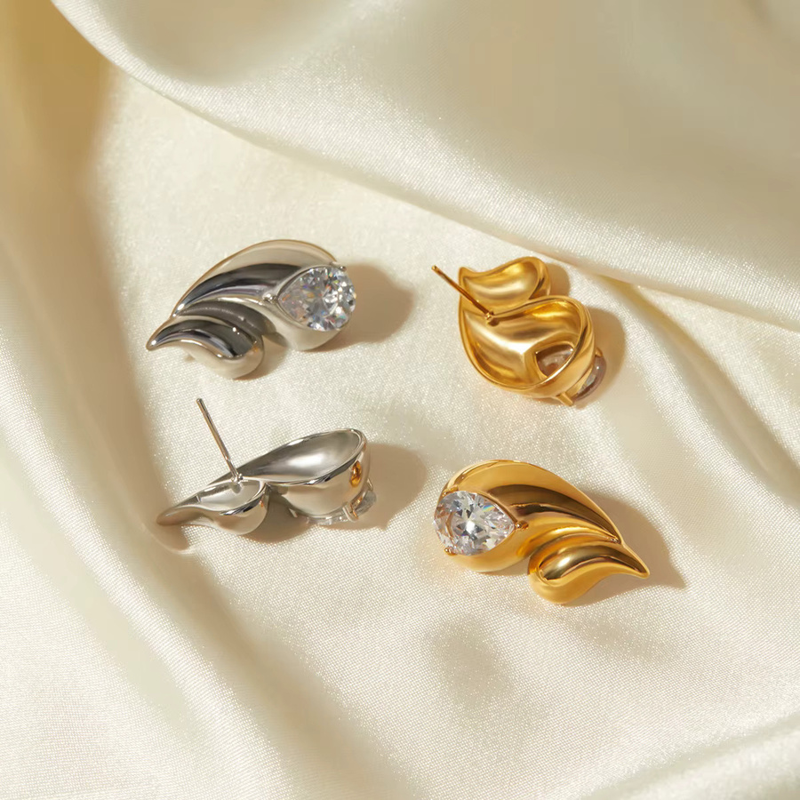 Erpels Ohrringe, 750 Gold, Diamant, tropfenförmig - Bild 2