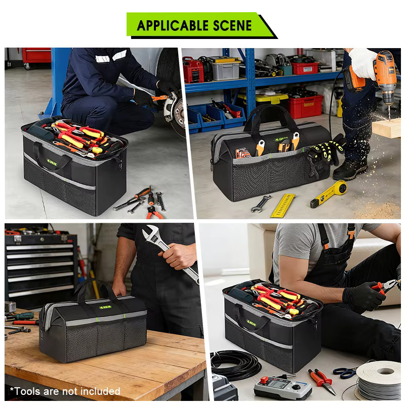 Jakah Werkzeugtasche JK-204 Multifunktionale Elektriker-Gürteltasche zur Werkzeug- und Teileaufbewahrung in Grün und Schwarz - Bild 5