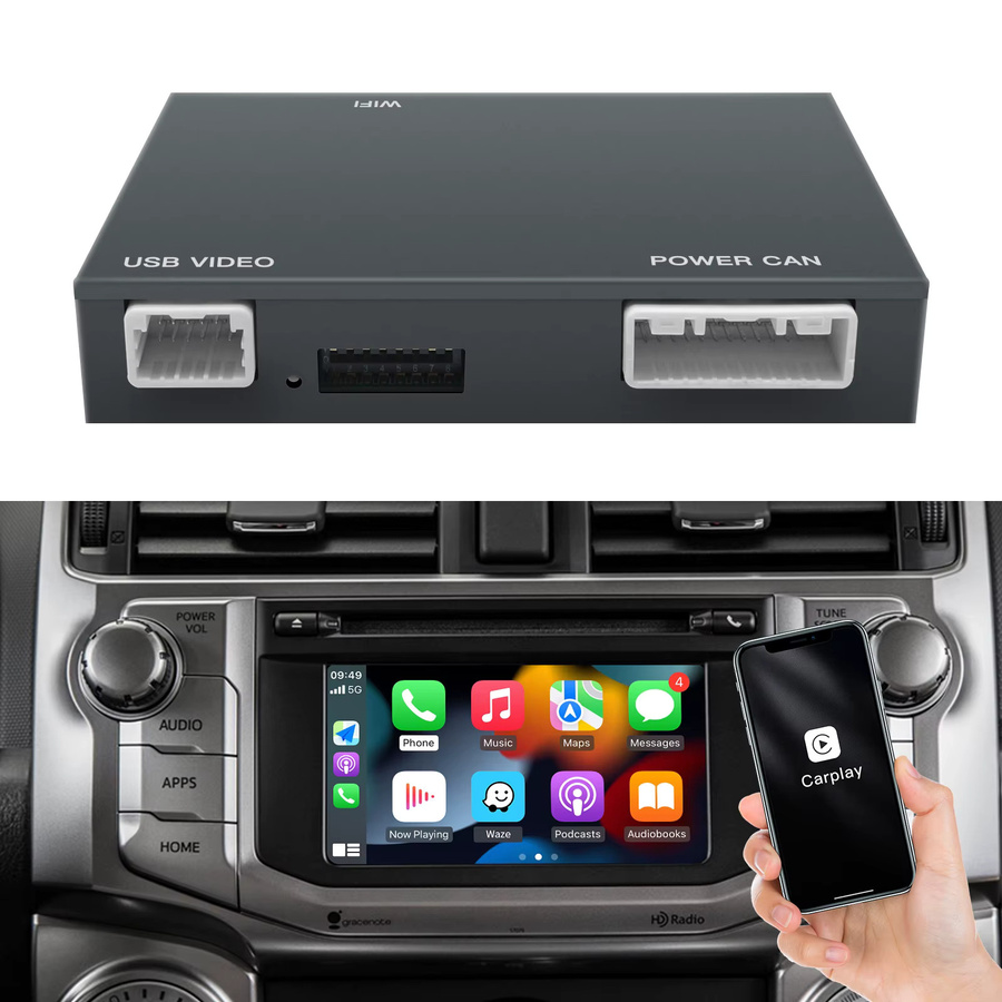 AUTOABC Drahtlose CarPlay und Android Auto Decoder Box für Toyota Touch2 Entune 2,0 in Schwarz - Bild 7