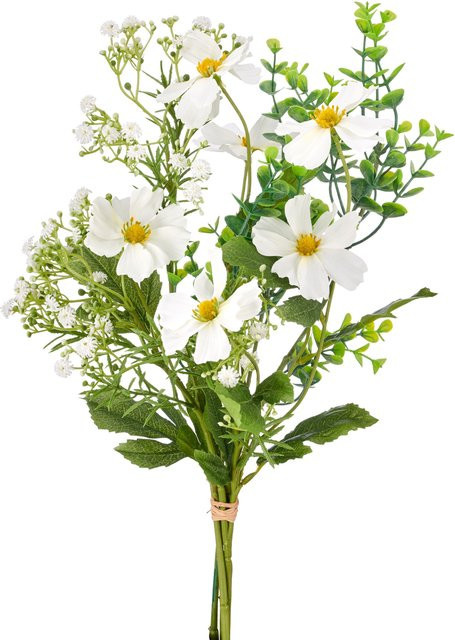 Kunstblumenstrauß Cosmeamix von GASPER in Weiß, gemischt, Höhe: 55,0 cm, Breite: 25,0 cm, Tiefe: 25,0 cm - Bild 1