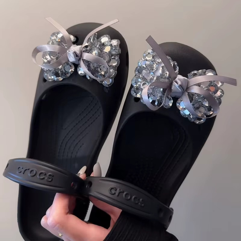SMATLELF Schuh-Charm, Kristall, Schwarz, Damen - Bild 2