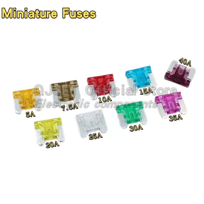QJSET Miniatur-Sicherungen Set 10 Stück mit verschiedenen Stromstärken von 5 A bis 50 A für 32 V - Bild 2