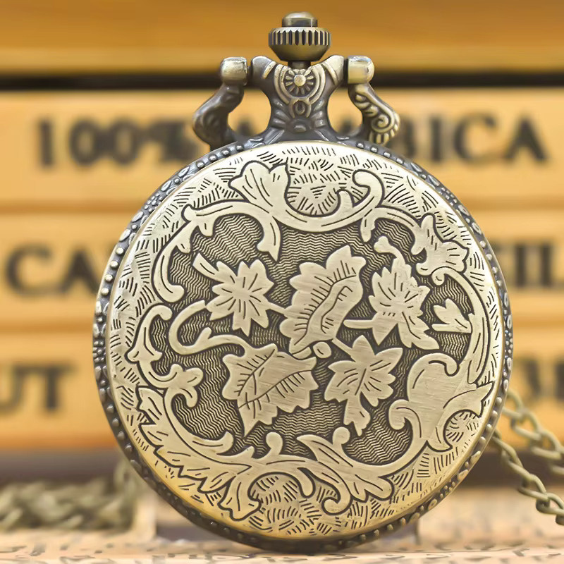 Wecin Gedenktaschenuhr, Quarz, Messing, Bronze, Unisex - Bild 3