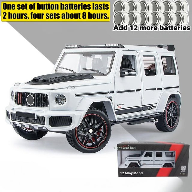 Linyi toy car Mercedes Benz G800 Modellauto, 1:24, Metall, Weiß, ab 14 Jahre - Bild 1