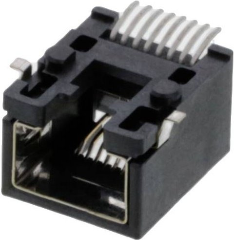 Molex Buchse 8P8C für Sensoren in Schwarz - Bild 1