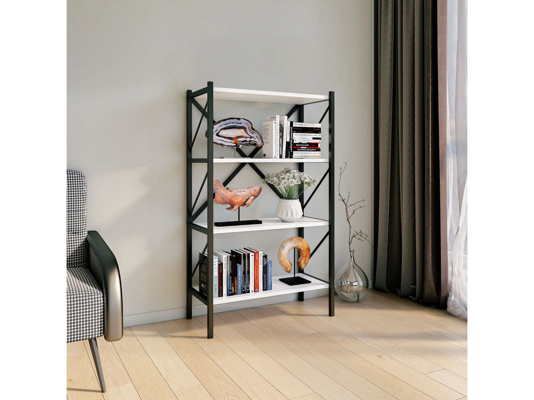 VCM Regal Insasi 4-Fach in Weiß im Industrial Design, B/T/H: 66,0 x 34,0 x 121,0 cm - Bild 4
