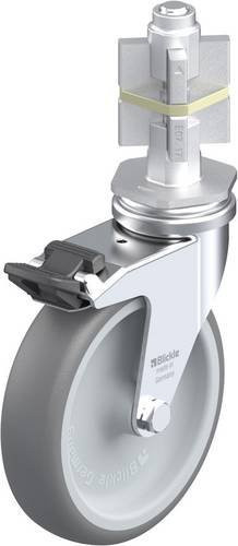Blickle Lenkrolle LRA-TPA 100G-FI-E07 mit Feststeller, Farbe: Silber/Grau, Rad-Durchmesser: 100 mm, Tragfähigkeit: 70 kg - Bild 1