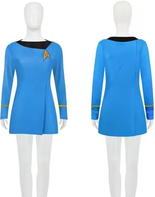 Cosfans Star Trek Cosplay Uniform, Kleid, Rot Gelb Blau - Bild 1