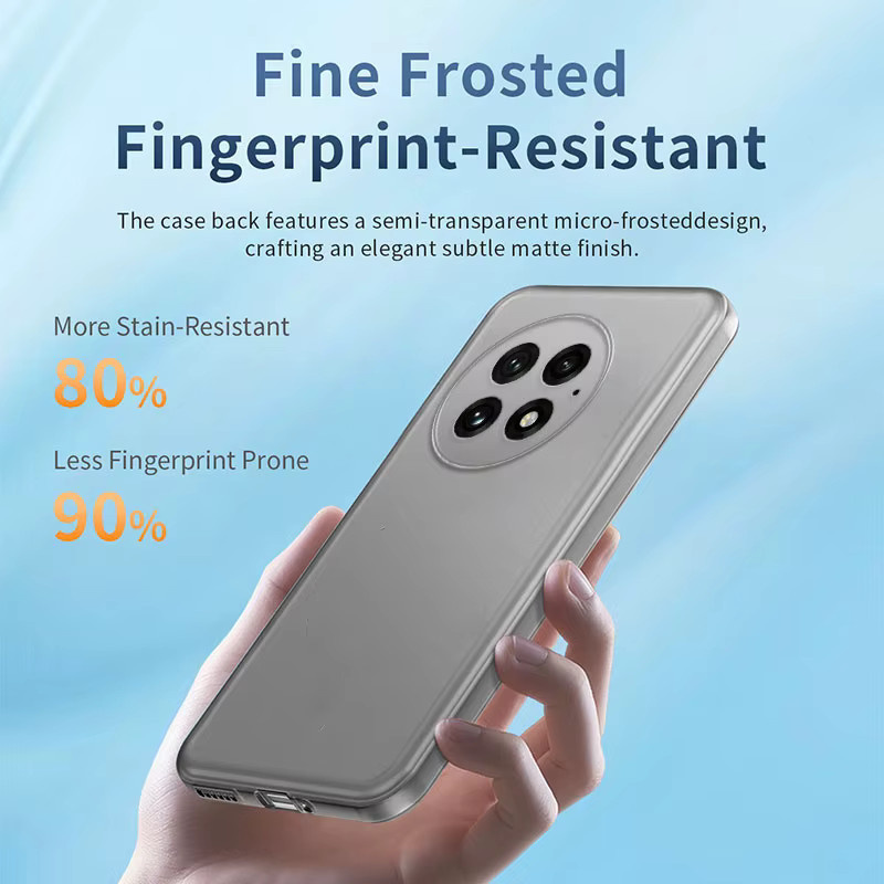 Stoßfeste Silikon-TPU Handyhülle für OnePlus 15 15R 13 13S 13R 12 12R 11 11R Turbo 6 6V in Transparent und Grau - Bild 1
