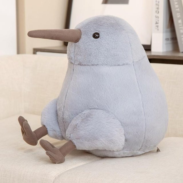 Yiran Health & Beauty Kiwi Vogel Plüschtier, braun, 30cm - Bild 1