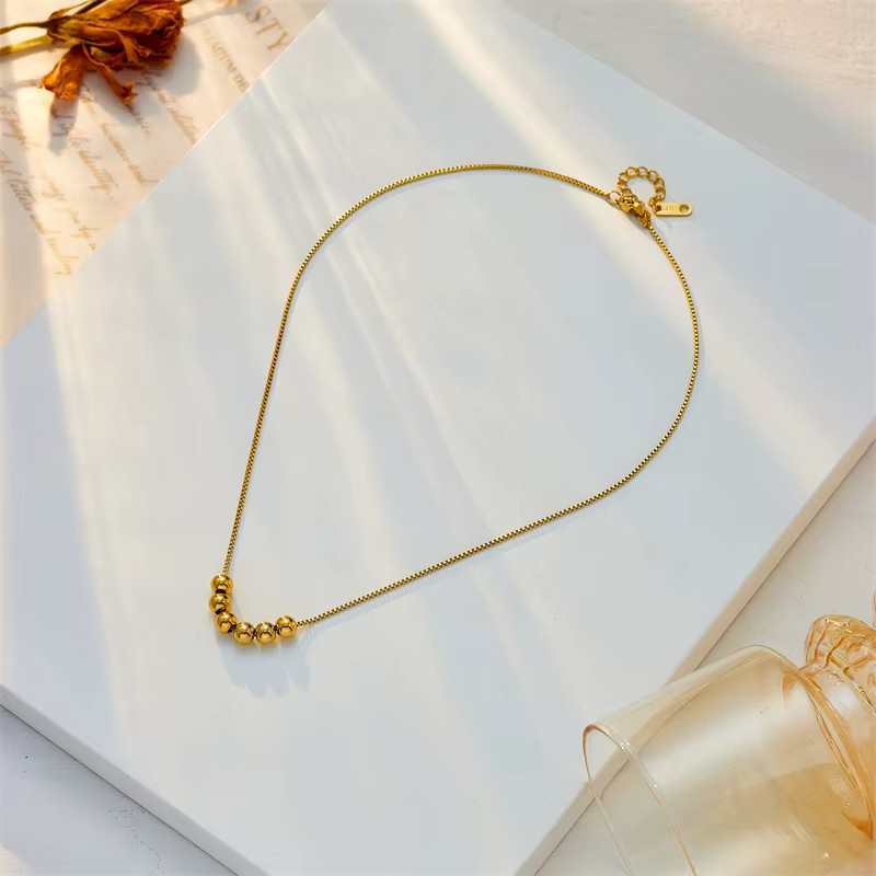 DIEYURO Halskette, Edelstahl, Gold, Perle, Damen - Bild 3