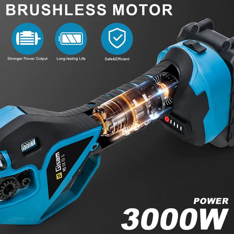 Gisam Elektrische Astschere Bürstenlos mit 60mm Klinge für Makita LXT 18V Akku in Blau - Bild 4