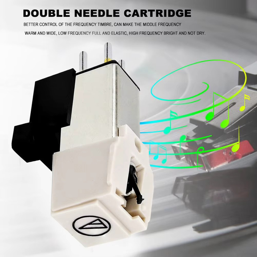 Audio-Technica AT3600L Diamant Nadel in Weiß für Plattenspieler als magnetische Patrone mit Stylus für LP Vinyl - Bild 4