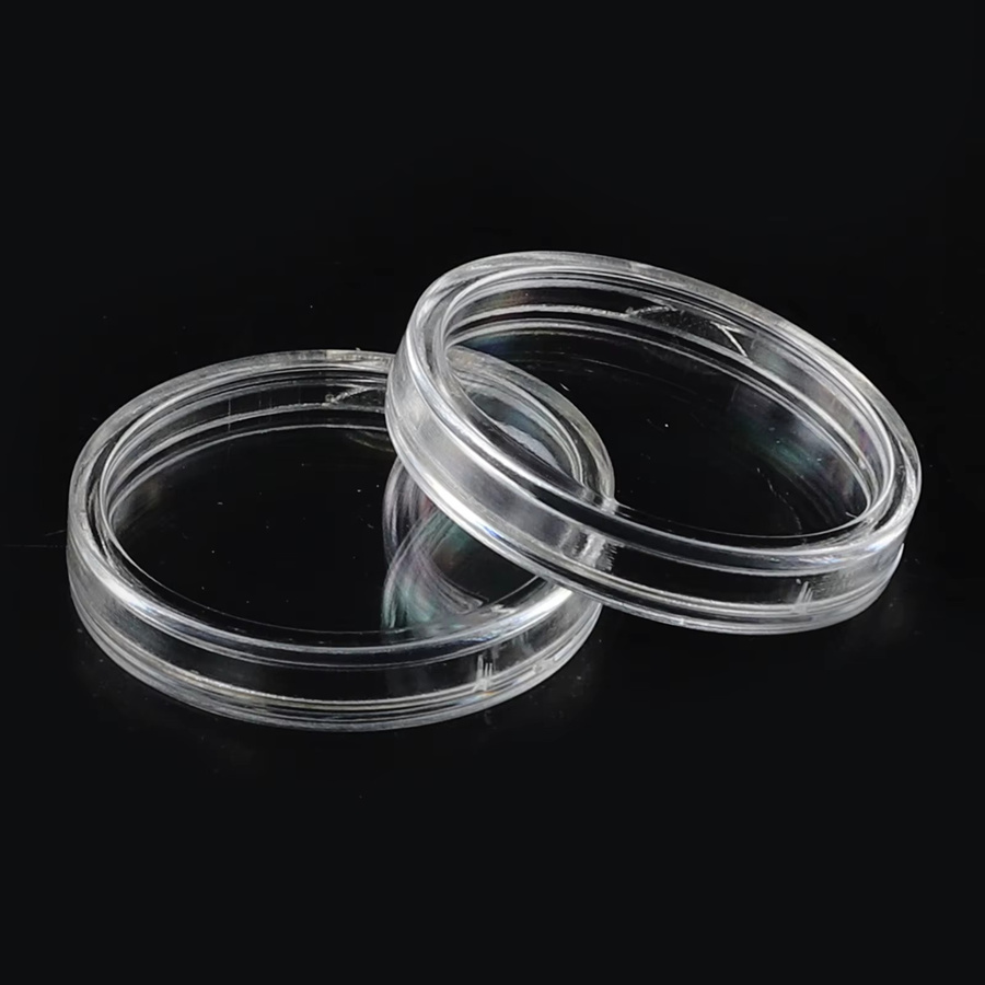 100 Stück transparente Münzkapseln aus Kunststoff für die Aufbewahrung von Münzen im Durchmesser 16-40mm - Bild 2