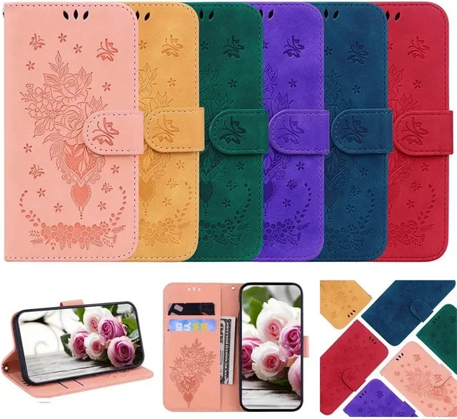 Stand Flip Wallet Case für Samsung Galaxy M15 M14 M30S M31S M21 M23 M32 M35 M55 M51 M52 M53 M54 5G M60 M80s in Blau - Bild 1
