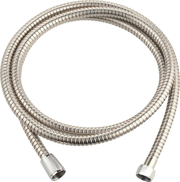 BWO Metall-Brauseschlauch aus Edelstahl in Silber, Länge: 200 cm, Anschluss: 1/2 Zoll - Bild 1