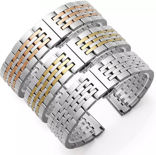 Aotelayer Uhrenarmband Edelstahl, Silber, Unisex - Bild 1
