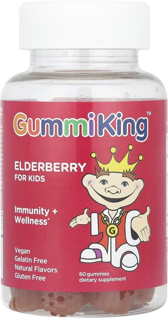 GummiKing Fruchtgummi Holunder Himbeere 60 Stück - Bild 1