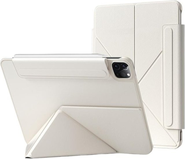 Schlanke Magnet Hülle Fundo Fold Folio Cover für Apple iPad Pro, iPad Air und iPad mini in Weiß - Bild 1