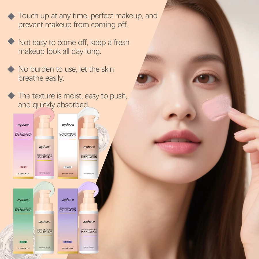 Zephoco Concealer Foundation, Natürlich - Bild 4