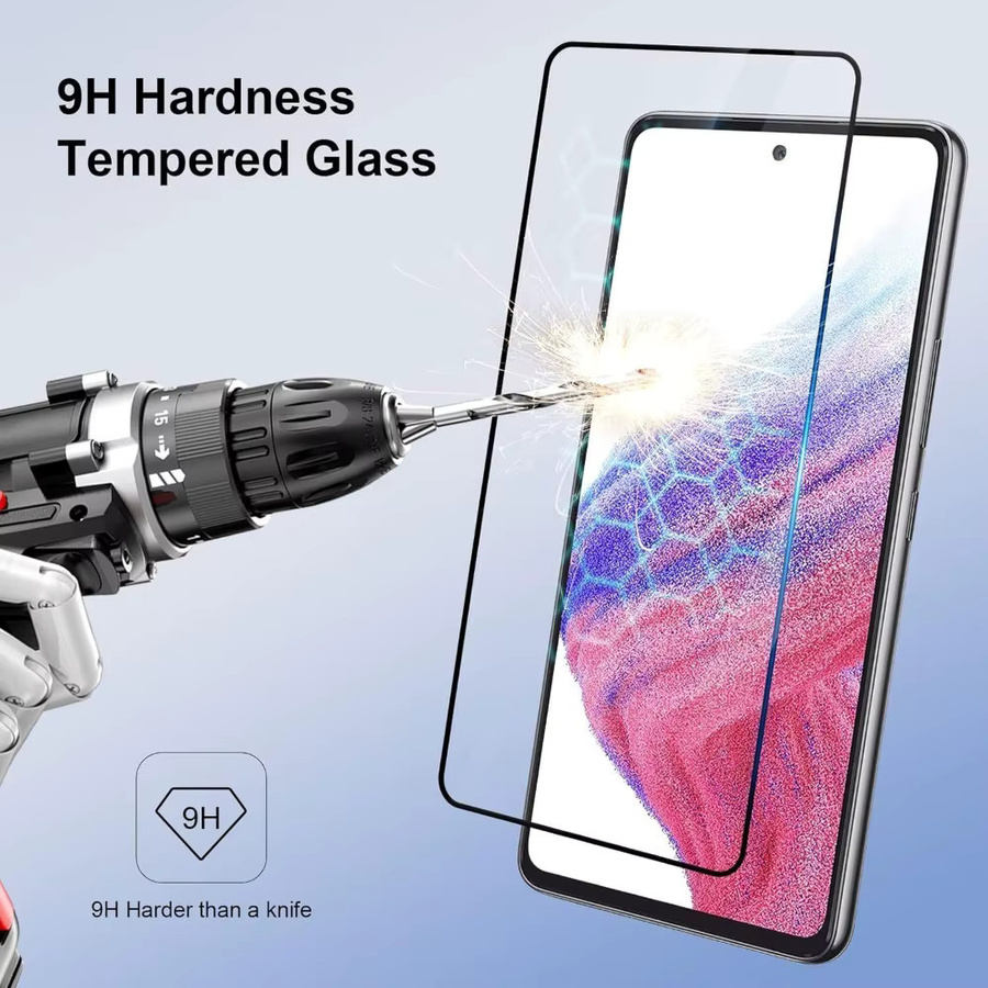 4er-Pack Ultraklare Displayschutzfolie aus gehärtetem Glas für Samsung Galaxy A07 A15 A25 A36 A55 A56 A16 A26 A35 A41 A53 A73 in Transparent - Bild 2