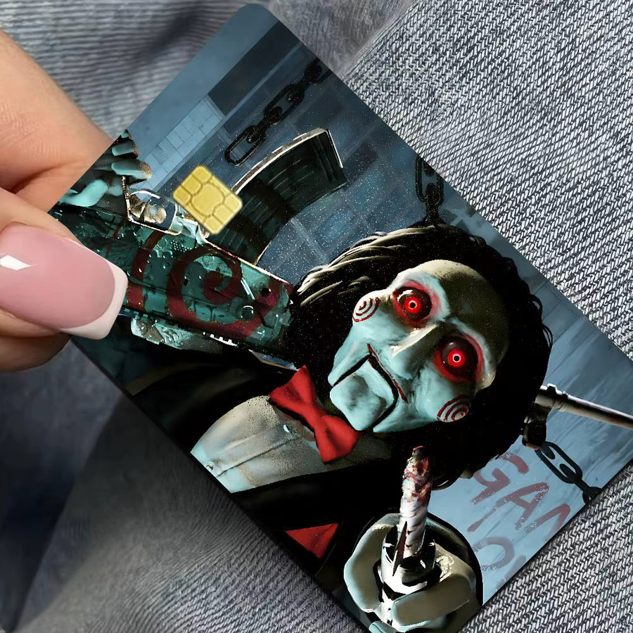 Potdemiel Horrorfilm Saw Anime Aufkleber Set Multicolor Wasserdicht für Kreditkarten und Buspässe - Bild 4