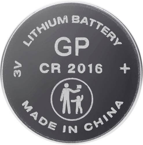 GP Knopfzelle CR2016 3V Lithium 80 mAh 25 Stück Silber - Bild 1