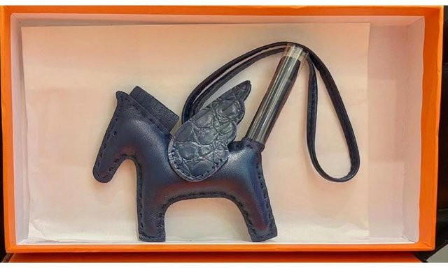 JMG Bags Pegasus Anhänger, Leder, Schwarz, Unisex - Bild 1